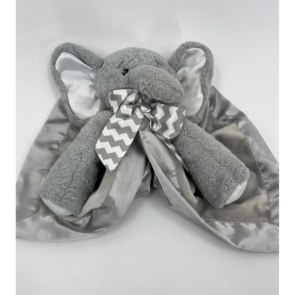 Bearington Baby Collection Lil Spout Elephant Baby Lovey Security Blanket Plush